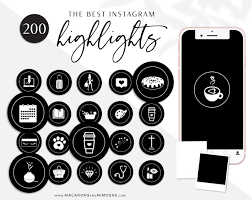 Follow these steps to make instagram highlight covers. Black And White Instagram Highlights Macarons And Mimosas