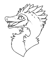 F2u Raptor Base Lineart By Sunsetloverr On Deviantart Drawing Base Art Base Drawings