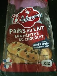Pain Au Lait Aux Pepites De Chocolat La Boulangere