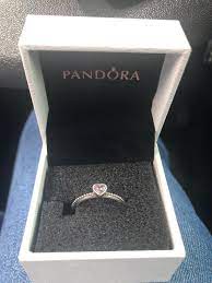 Exclusive Pandora Promise Ring Pink Heart No Longer Sold It Has Been Discontinued So That S Why I Can T Return I Pandora Jewelry Pandora Rings Cute Jewelry
