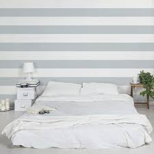 Carta Da Parati Premium Larga No Yk53 Tuck Grey White Gestreifte Tapete Tapeten Schlafzimmer Tapete