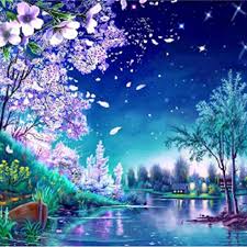 Com contoh lukisan bungan dan pohon sakura natural lukisan bunga. Jual Diy Lukisan Diamond 5d Dengan Gambar Bunga Sakura Warna Biru Untuk Jakarta Utara Maintan Tokopedia