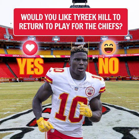 ❤️💛 CHIEFS KINGDOM, BE HONEST... ❤️💛 When Tyreek Hill left Kansas City,  an era came to an end. But imagine this... Patrick Mahomes throwing deep. Tyreek  Hill flying past defenders. Arrowhead Stadium