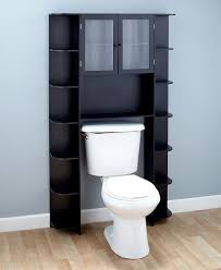 Glacier bay del mar 21 in. Black Over The Toilet Wall Cabinet Novocom Top
