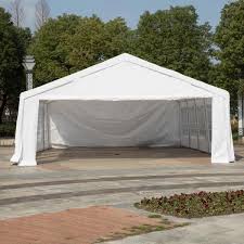It is important that you create one of these. Outsunny 32 Ft X 20 Ft Large Outdoor Carport Canopy Party Tent With Removable Protective Sidewalls And Versatile Uses White 100110 047w The Home Depot