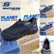 This comfort two strap slide sandal features a cozy faux shearling fabric upper with adjustable buckles and cushioned luxe foam footbed. Aventide Original Skechers Shoes Shopee Malaysia