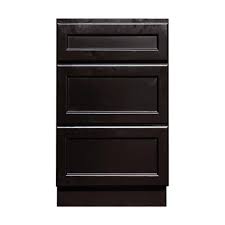 The most common base cabinet material is metal. Lifeart Cabinetry Newport Ready To Assemble 36x34 5x24 In Base Cabinet With 3 Drawers In Dark Espresso Rne Db36 3 The Home Depot