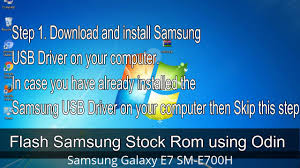 How To Samsung Galaxy E7 Sm E700h Firmware Update Fix Rom Youtube