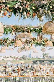 A Bohemian Themed Afternoon Wedding Celebration In Dubai Afternoon Wedding Dubai Wedding Celebrity Weddings