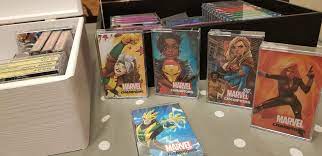 The lid has multiple hinges so the lid folds under the bin when open. Marvel Champions Lcg Storage Solutions Hall Of Heroes