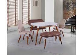 bilen 162 bankli mutfak masa takimi yemek masasi sandalyesi dekor mutfak