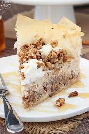 Baklava Cheesecake Recipe Cheesecake Recipes Greek Desserts Savoury Cake