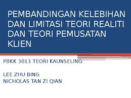 Teori pemusatan klien berasaskan konsep psikologi kemanusiaan. Ppt Perbezaan Kelebihan Dan Kelemahan Teori Realiti Dan Teori Pemusatan Klien Nicholas Tan Academia Edu