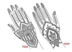 You can use stencils to insure your tattoos are placed correctly. 27 Henna Ideas Henna Henna Designs Henna Tattoo Designs
