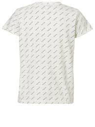 Den lukkes med fine matte guld knapper. Munthe Hustle T Shirt White Kob Online Her