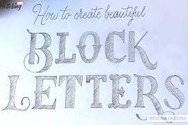 How To Draw Beautiful Block Letters - Lettering.org