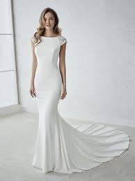 Fiana Wedding Dress By White One Bridal From Pronovias Www Zadikabridal Ie Wedding Dress Cap Sleeves Elegant Wedding Dress Designer Wedding Dresses