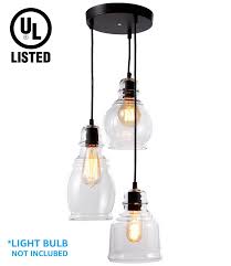 Escena Led Pendant Lighting Led Ceiling Lights Led Pendant Light Fixtures Vintage Clear Glass Shades For Kitchens Dining Rooms Bars Cafes Walmart Com Walmart Com