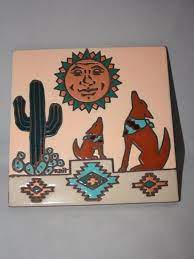 1.0 our company has been a producer of high quality tile murals since. Vintage Earthtones Tile Trivet Southwest Style Kokopelli Art Southwest Art Southwestern Art