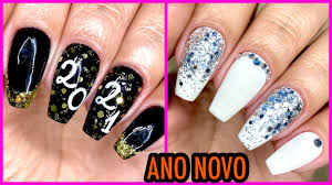 Surgiram, assim, francesinhas com fundo azul, verde ou rosa e borda branca. Unhas Para O Ano Novo 2021 Unhas Da Lala Youtube