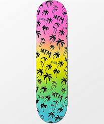 Atm Black Rainbow 8 0 Skateboard Deck Zumiez Ca