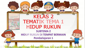 Menu home kelas 1 kelas 2 kelas 3 kelas 4 kelas 5 kelas 6 kelas 7 kelas 8 kelas 9. Kelas 2 Tematik Tema 1 Hidup Rukun Subtema 2 Pembelajaran 1 Youtube