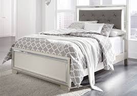 It ships in one carton with the frame, legs, and wooden slats conveniently. Lonnix Silver Full Upholstered Bed Cincinnati Overstock Warehouse
