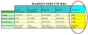 Monopoly Profit Market Structure