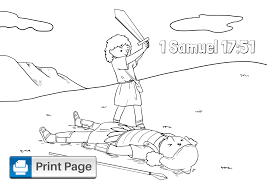 David and goliath coloring pages. Free Printable David And Goliath Coloring Pages For Kids Connectus