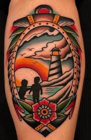 Coloured american flag design on the arm. American Traditional Tattoos History Meanings Artists Designs