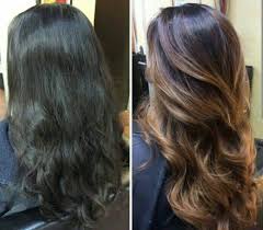 Balayage Ombre Before After Dark Hair Brunette Balayage Hair Dark Brunette Balayage Hair Hair