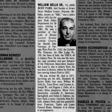 Wm Dello Sr obit