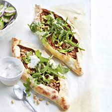 Turkish Style Spicy Lamb Pide Healthy Recipe Ww Australia Recipe Lamb Mince Recipes Healthy Recipes Recipes