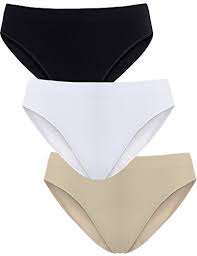 unsichtbra damen 3 er set wohlfuhl slips schwarzweissbeige l xl herrlich angenehmer tragekomfort durch flexible weiche mi unterhosen damen unterwasche damen
