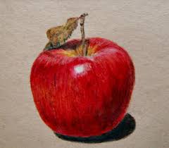 Apple Drawing By Emueller On Deviantart Apple Painting Fruits Drawing Apple Art