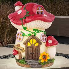 Your very own mushroom garden. Led Solar Lamp Stand Lamp Outdoor Garden Yard Decoration Mushroom House Design Colorful Globo 33558p Etc Shop Lamps Furniture Technology Household All From One Source Etc Shop