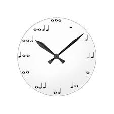 Musical Notes Clock Zazzle Com In 2021 Music Notes Wall Art Custom Clocks Clock