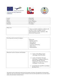 How To Write A Cv Lesson Plan Turkey