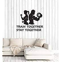 These cool wall decal style stickers are perfect for kids or adults & great as room decals. Amazon Com Wall Sever Home Gym Couple Fitness Bodybuilding Sports Quote Art Wall Decals Mural Decor Vinyl Sticker Sk8581 W27 H22 Baby