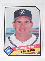 1989 CMC RICHMOND BRAVES JEFF WETHERBY CARD #16