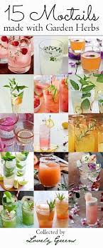 15 Mocktails Made With Garden Herbs Alcohol Free Drinks Mocktails Mocktail Recipe