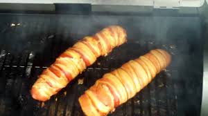 Preheat to 250 degrees f. Traeger Bacon Wrapped Pork Tenderloin Youtube