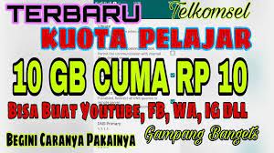 Penyedia Internet Telkomsel Baru Baru Ini Merilis Paket Terbarunya Kuota Belajar Rp 10 10gb 30hari Cukup Murah Bukan Paket Dari E Learning Cambridge Belajar
