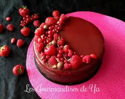 Entremets Fruits Rouge Et Chocolat Noir Les Gourmandises De Ya Chocolat Gateaux Et Desserts Gateau Fruits Rouges