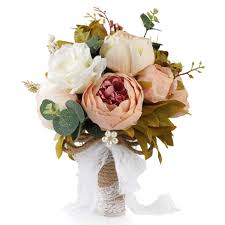 And, we love y'all so much that we've included price estimates from online wholesalers. Aonewoe Wedding Bouquet For Bride Realistic Silk Artificial Flowers Handmade Vintage Bouquet For Beach Wedding Ceremony 1pcs Buy Online In Bahamas At Bahamas Desertcart Com Productid 162309425