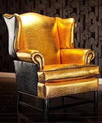 54 Quot Wide Gold Crocodile Upholstery Faux Vinyl Fabric Per Yard Gold Chair Upholstered Chairs Furniture