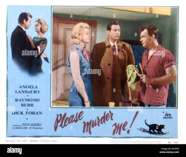 PLEASE MURDER ME, Angela Lansbury, Raymond Burr, Lamont Johnson, 1956 Stock  Photo - Alamy