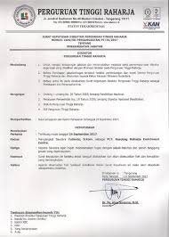 1649 Sk Pengangkatan Pt Ix 2017 Tentang Pengangkatan Jabatan Sebagai Kasubag Raharja Enrichment Centre An Yulianto S Kom Sk Perguruan Tinggi Raharja