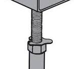 J813 Floor Beam Leveler / Jack Pier 8-13 in