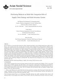 Halal is an arabic word which means legal, permissible. Pdf Positioning Malaysia As Halal Hub Integration Role Of Supply Chain Strategy And Halal Assurance System